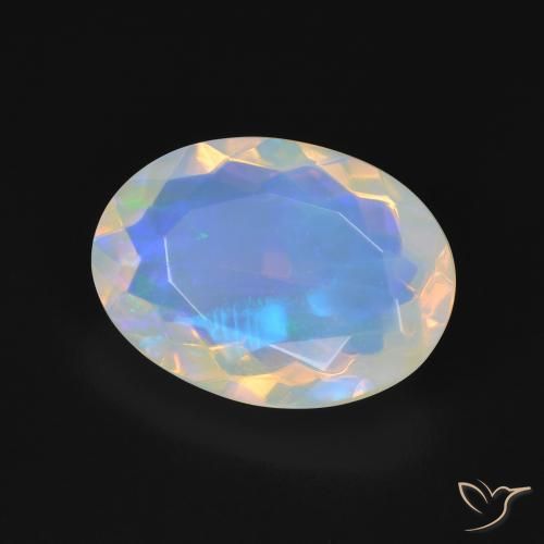 9,17 ctw natürlicher Mehrfarbig Opal, Oval, Transparent