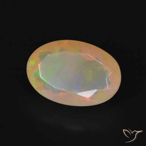 9,17 ctw natürlicher Mehrfarbig Opal, Oval, Transparent