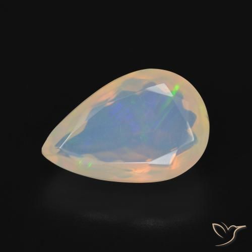 5.50ct Natürlicher Mehrfarbig Opal, Birnenform, Transparent