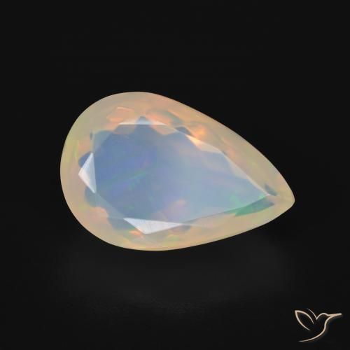 9,17 ctw natürlicher Mehrfarbig Opal, Birnenform, Transparent