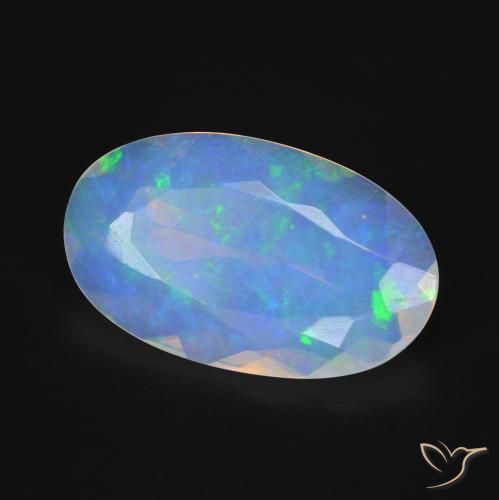 9,17 ctw natürlicher Mehrfarbig Opal, Oval, Transparent