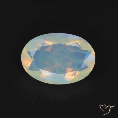 1.21ct Natürlicher Mehrfarbig Opal, Oval, Transparent
