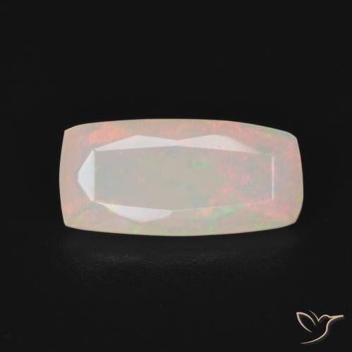 1.25ct Natürlicher Mehrfarbig Opal, Kissen, Transparent