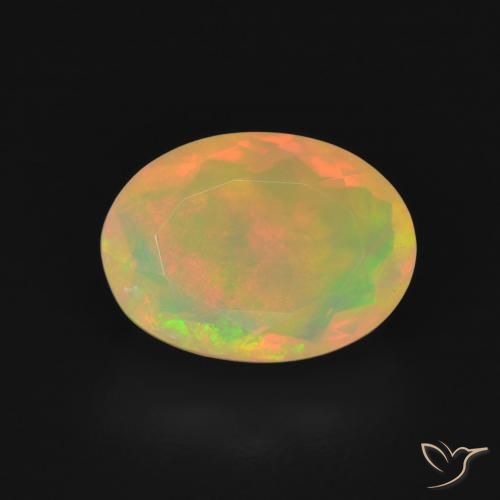 1.70ct Natürlicher Mehrfarbig Opal, Oval, Transparent