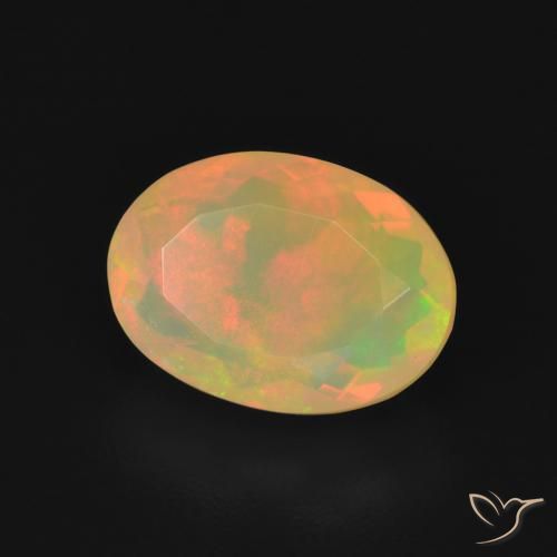 9,17 ctw natürlicher Mehrfarbig Opal, Oval, Transparent