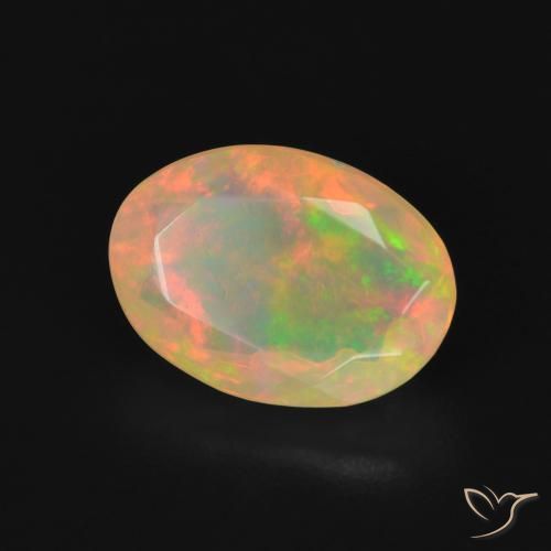 9,17 ctw natürlicher Mehrfarbig Opal, Oval, Transparent