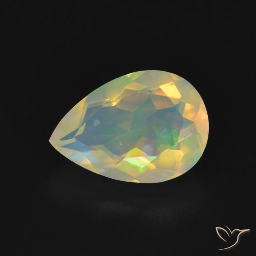9,17 ctw natürlicher Mehrfarbig Opal, Birnenform, Transparent