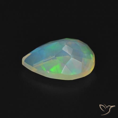 9,17 ctw natürlicher Mehrfarbig Opal, Birnenform, Transparent