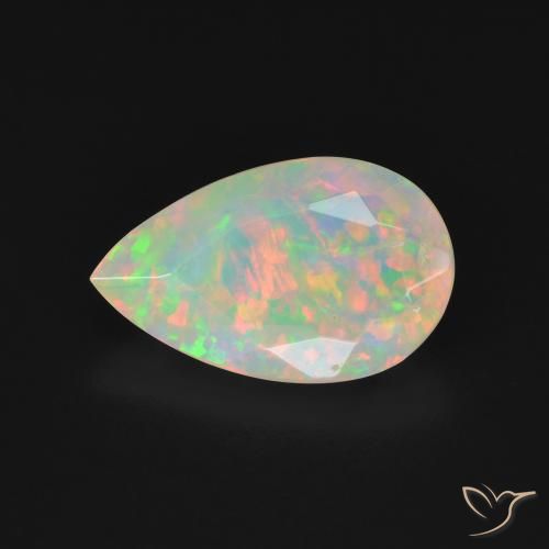 2.31ct Natürlicher Mehrfarbig Opal, Birnenform, Transparent
