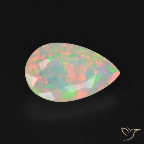 9,17 ctw natürlicher Mehrfarbig Opal, Birnenform, Transparent