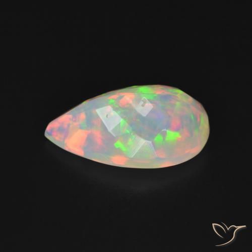 9,17 ctw natürlicher Mehrfarbig Opal, Birnenform, Transparent