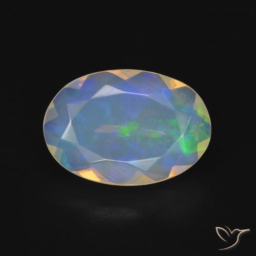 2.05ct Natürlicher Mehrfarbig Opal, Oval, Transparent