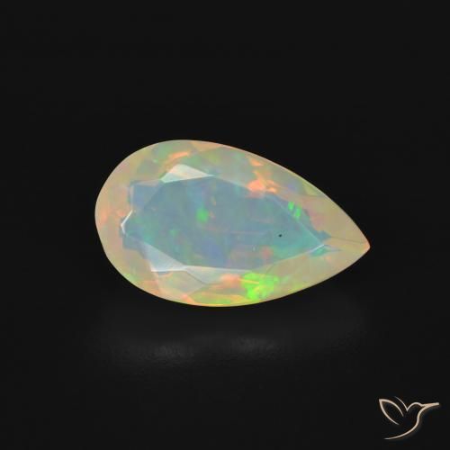 9,17 ctw natürlicher Mehrfarbig Opal, Birnenform, Transparent