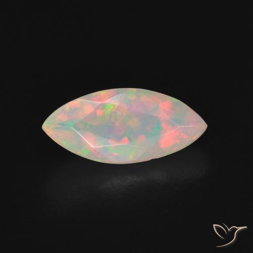 0.71ct Natürlicher Mehrfarbig Opal, Marquise, Transparent, Photo A