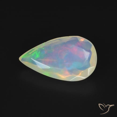 9,17 ctw natürlicher Mehrfarbig Opal, Birnenform, Transparent