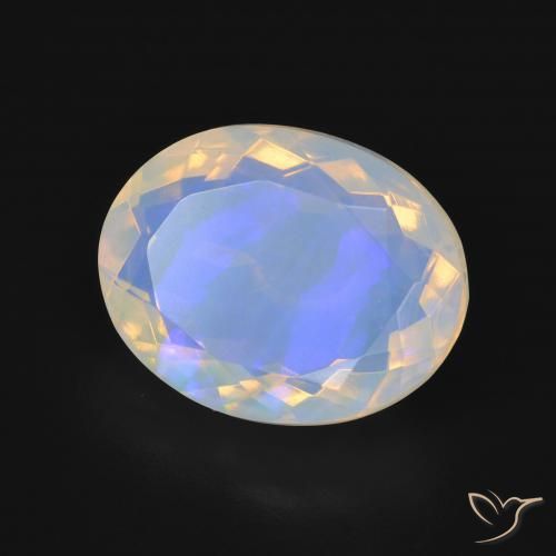 9,17 ctw natürlicher Mehrfarbig Opal, Oval, Transparent
