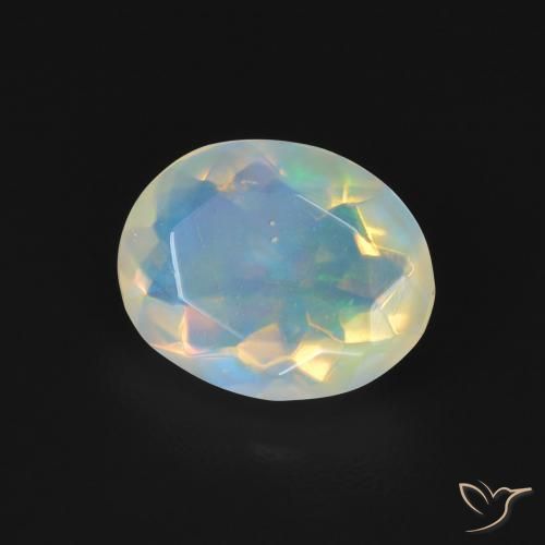9,17 ctw natürlicher Mehrfarbig Opal, Oval, Transparent
