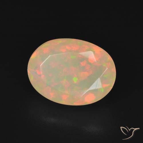 9,17 ctw natürlicher Mehrfarbig Opal, Oval, Transparent