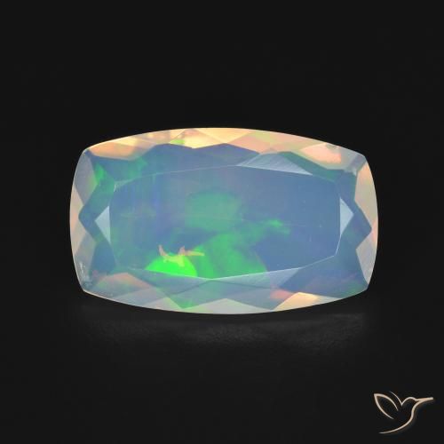 2.67ct Natürlicher Mehrfarbig Opal, Kissen, Transparent