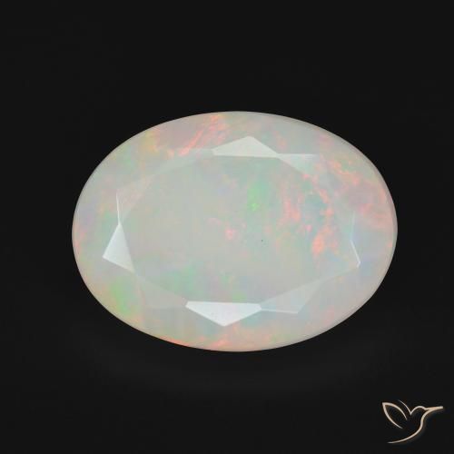 5.28ct Natürlicher Mehrfarbig Opal, Oval, Lichtundurchlässig
