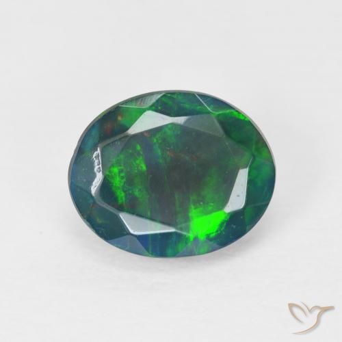 1.18ct Natürlicher Mehrfarbig Opal, Oval, Lichtundurchlässig, Photo A