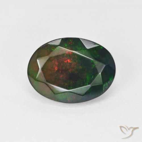 1.71ct Natürlicher Mehrfarbig Opal, Oval, Lichtundurchlässig, Photo A