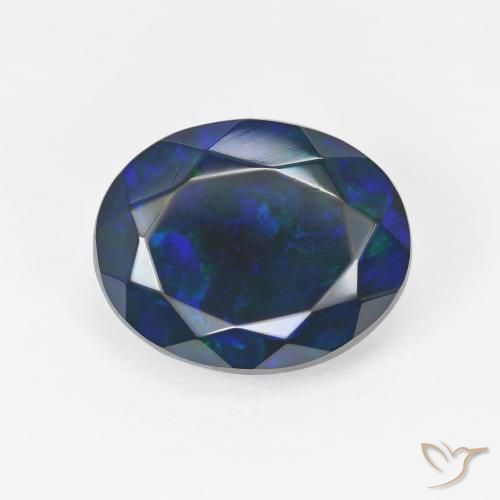 2.92ct Natürlicher Mehrfarbig Opal, Oval, Lichtundurchlässig