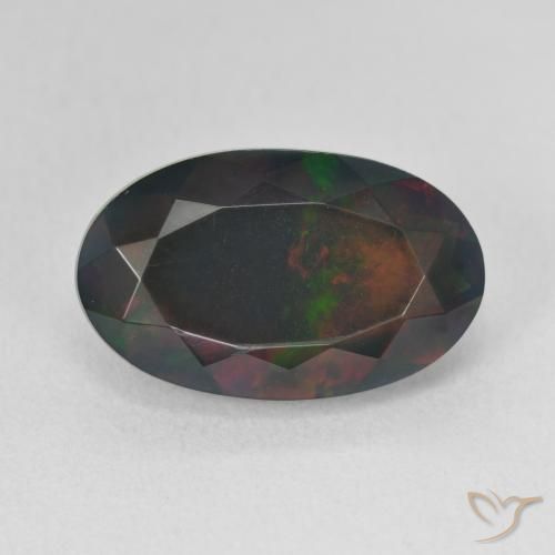4.05ct Natürlicher Mehrfarbig Opal, Oval, Lichtundurchlässig