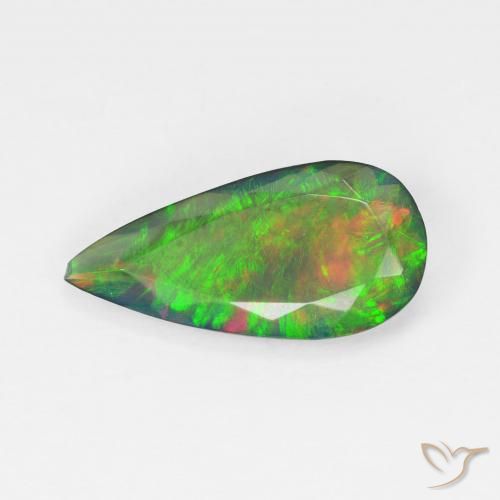1.78ct Natürlicher Mehrfarbig Opal, Birnenform, Transparent