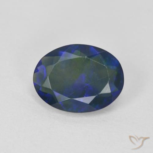 1.35ct Natürlicher Mehrfarbig Opal, Oval, Transparent