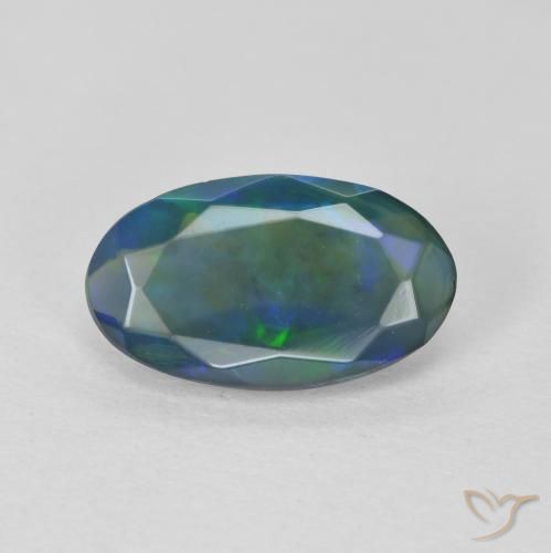 1.12ct Natürlicher Mehrfarbig Opal, Oval, Transparent, Photo A