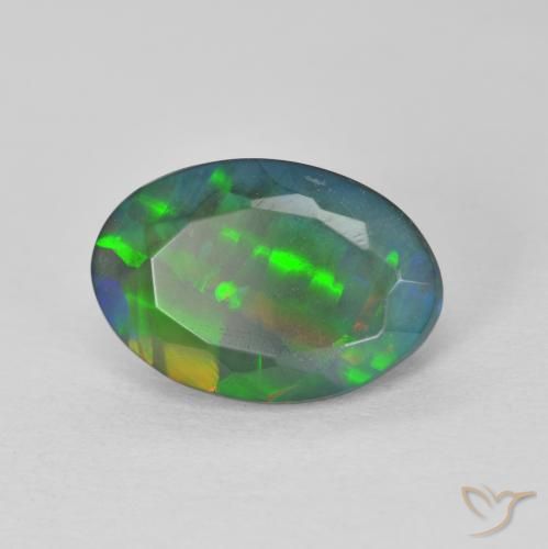 9,17 ctw natürlicher Mehrfarbig Opal, Oval, Lichtdurchlässig