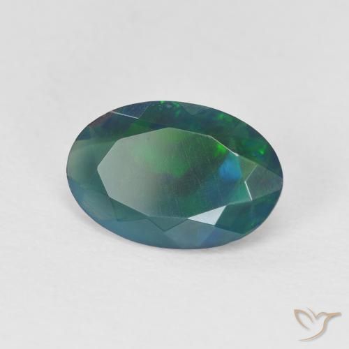 9,17 ctw natürlicher Mehrfarbig Opal, Oval, Transparent