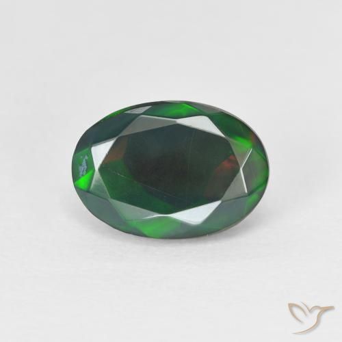 1.52ct Natürlicher Mehrfarbig Opal, Oval, Transparent