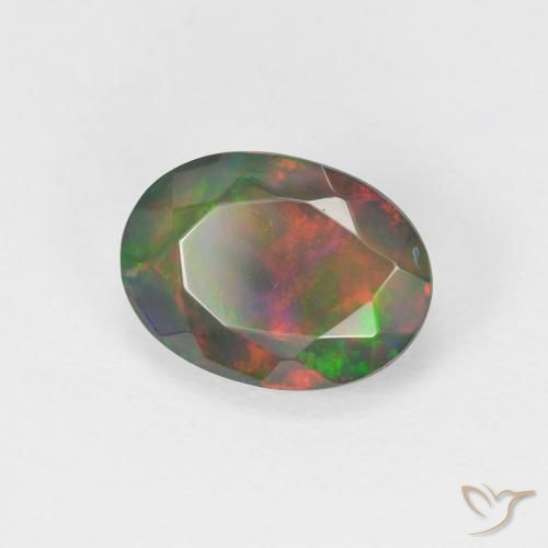 9,17 ctw natürlicher Mehrfarbig Opal, Oval, Lichtdurchlässig