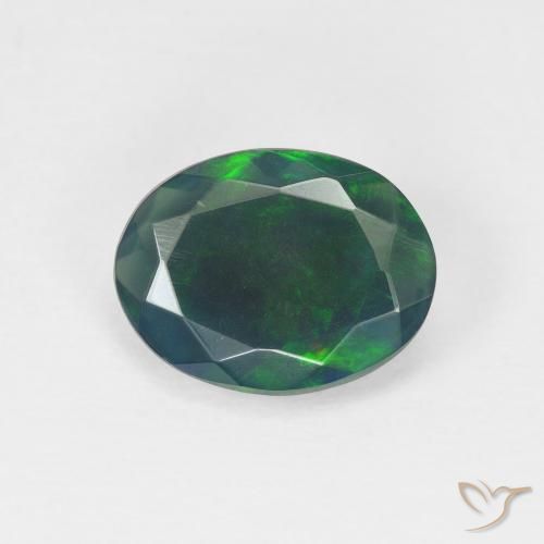 1.13ct Natürlicher Mehrfarbig Opal, Oval, Lichtdurchlässig