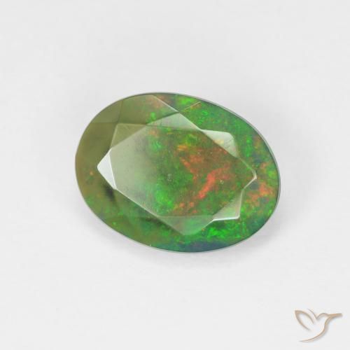 9,17 ctw natürlicher Mehrfarbig Opal, Oval, Lichtdurchlässig