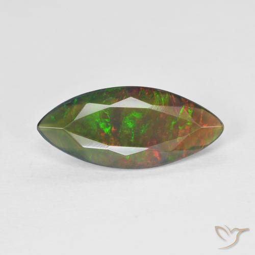 1.53ct Natürlicher Mehrfarbig Opal, Marquise, Lichtdurchlässig