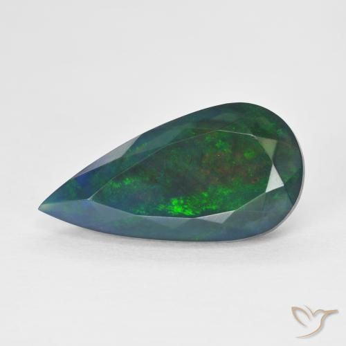 3.48ct Natürlicher Mehrfarbig Opal, Birnenform, Lichtdurchlässig