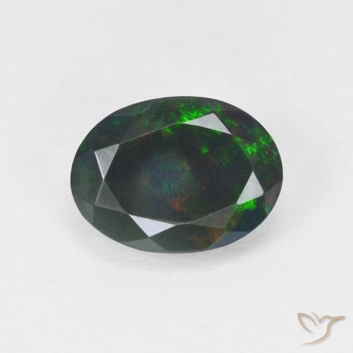 1.09ct Natürlicher Mehrfarbig Opal, Oval, Lichtdurchlässig, Photo A