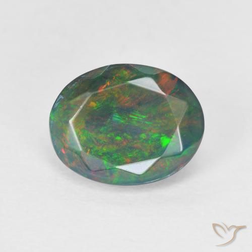 1.25ctw Natürlicher Mehrfarbig Opal, Oval, Lichtdurchlässig