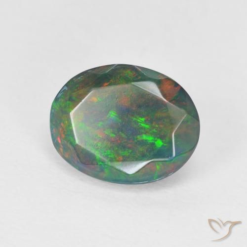 1.25 ct natürliche Mehrfarbig Opal-Edelsteine, Oval, Lichtdurchlässig