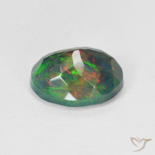 1.25 ct natürliche Mehrfarbig Opal-Edelsteine, Oval, Lichtdurchlässig