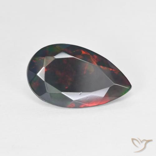 2.20ct Natürlicher Mehrfarbig Opal, Birnenform, Lichtdurchlässig, Photo A