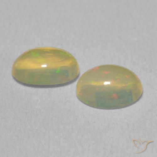 1.62 ct natürliche Mehrfarbig Opal-Edelsteine, Oval, Transparent
