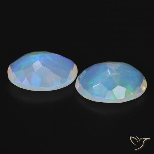 3.57 ct natürliche Mehrfarbig Opal-Edelsteine, Oval, Transparent
