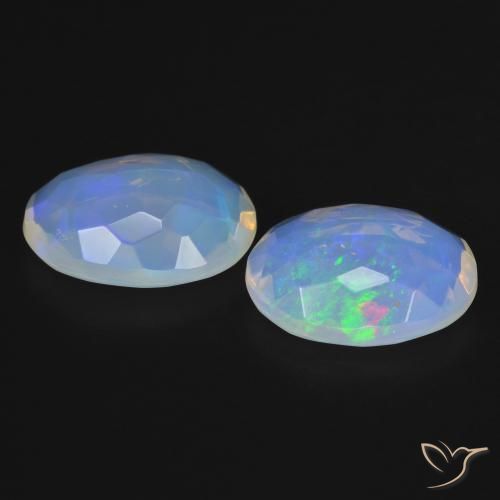 2.89 ct natürliche Mehrfarbig Opal-Edelsteine, Oval, Transparent