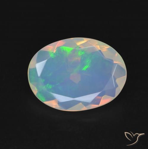 2.05ct Natürlicher Mehrfarbig Opal, Oval, Transparent