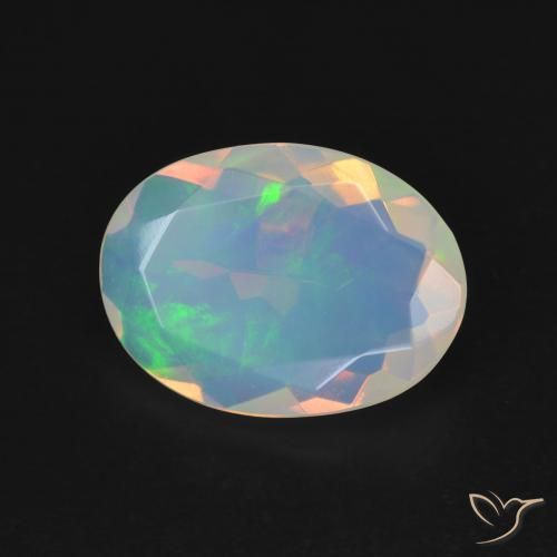 9,17 ctw natürlicher Mehrfarbig Opal, Oval, Transparent