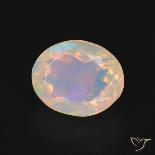 9,17 ctw natürlicher Mehrfarbig Opal, Oval, Transparent